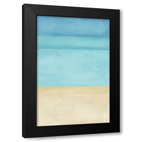Ocean Black Modern Wood Framed Art Print with Double Matting by Aesthete