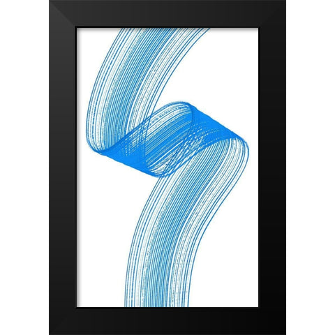 Comb Play One Black Modern Wood Framed Art Print by Aesthete