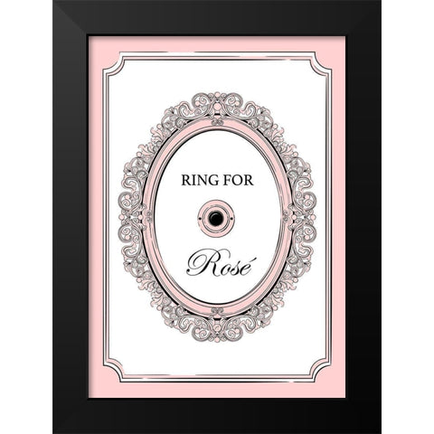 Ring for Rose Black Modern Wood Framed Art Print by Aesthete