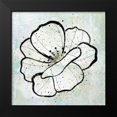 Dusty Flower1 Black Modern Wood Framed Art Print by Aesthete