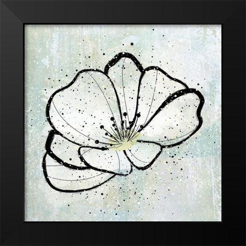 Dusty Flower2 Black Modern Wood Framed Art Print by Aesthete