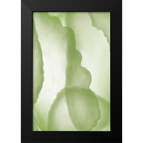 Green Paper Two Black Modern Wood Framed Art Print by Aesthete