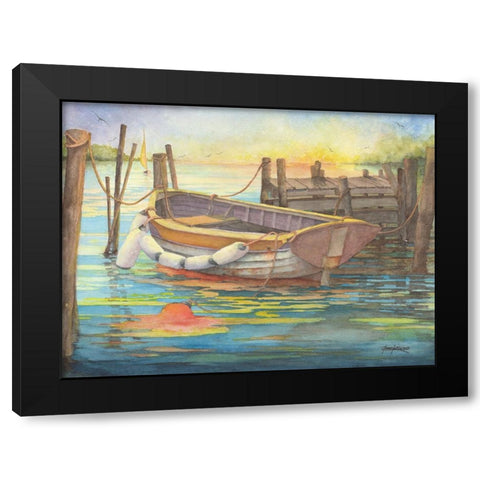 Dumpy Dory Black Modern Wood Framed Art Print by Rizzo, Gene