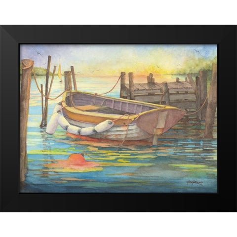 Dumpy Dory Black Modern Wood Framed Art Print by Rizzo, Gene