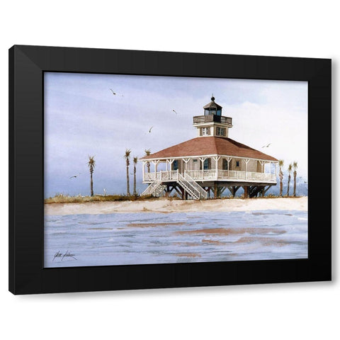 Boca Grand Lighthouse - Fl. Black Modern Wood Framed Art Print with Double Matting by Rizzo, Gene