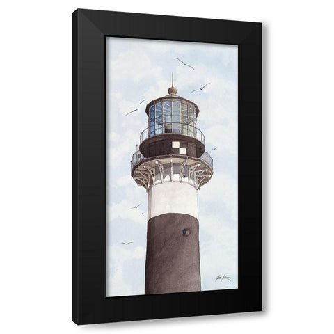 Cape Canaveral Lighthouse - Fl. Black Modern Wood Framed Art Print with Double Matting by Rizzo, Gene