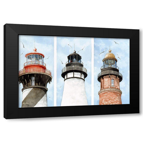 Florida Heads of Class Black Modern Wood Framed Art Print with Double Matting by Rizzo, Gene
