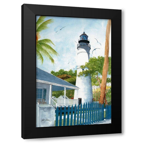 Key West Kighthouse - Fl. Black Modern Wood Framed Art Print with Double Matting by Rizzo, Gene