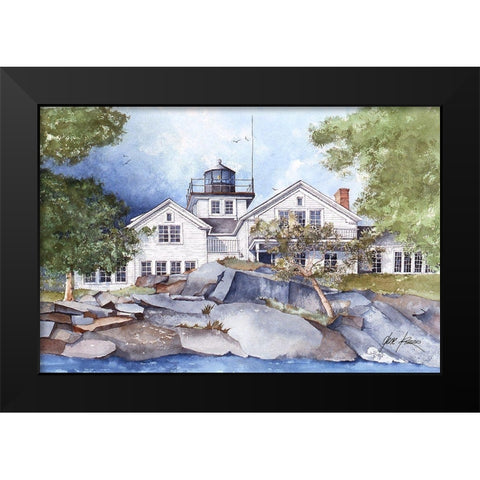 Noank - Connecticut Black Modern Wood Framed Art Print by Rizzo, Gene