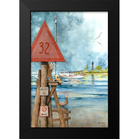 Tarpon Springs, Fl. Black Modern Wood Framed Art Print by Rizzo, Gene