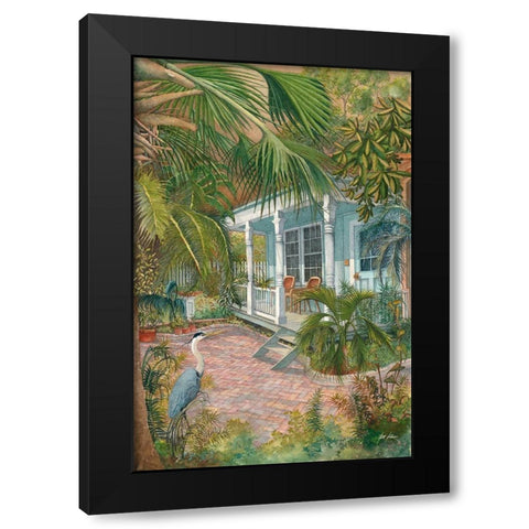 Conch Cottage Black Modern Wood Framed Art Print by Rizzo, Gene