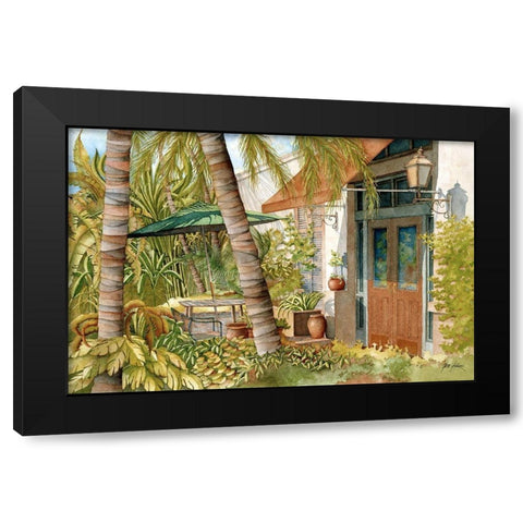 Courtyard Black Modern Wood Framed Art Print by Rizzo, Gene