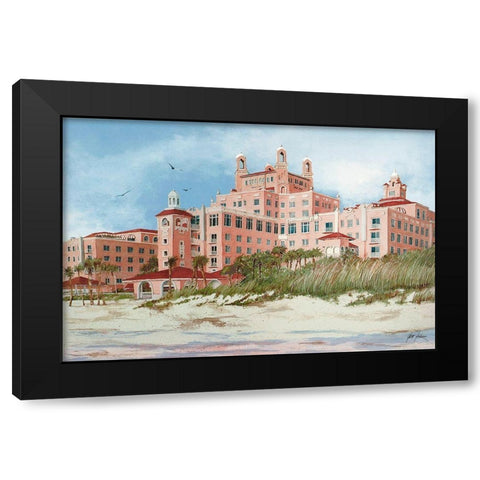 Don CeSar Resort Black Modern Wood Framed Art Print by Rizzo, Gene