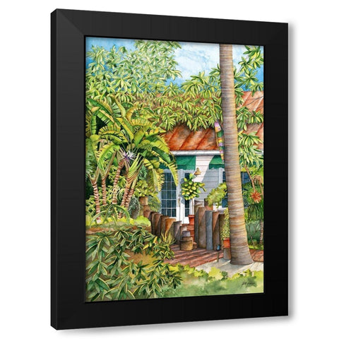 Tropical Treasure Black Modern Wood Framed Art Print with Double Matting by Rizzo, Gene