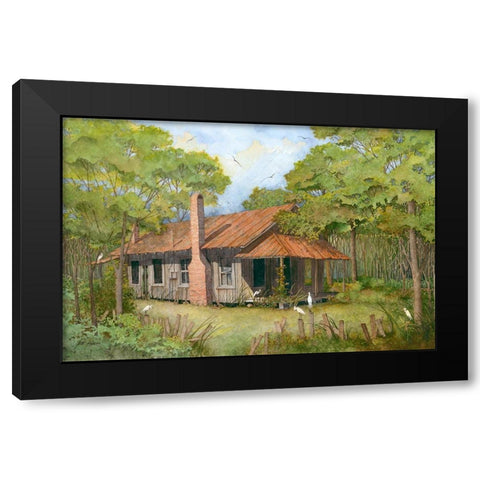 Enchanted Black Modern Wood Framed Art Print with Double Matting by Rizzo, Gene