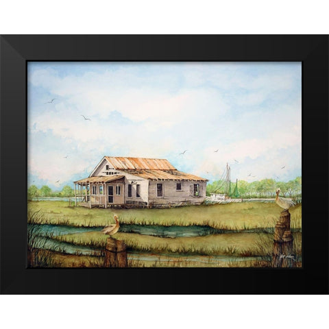 Faded Memories Black Modern Wood Framed Art Print by Rizzo, Gene