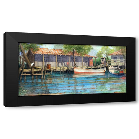 Swamp Life - Panorama Black Modern Wood Framed Art Print by Rizzo, Gene