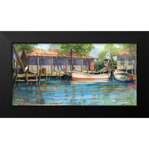 Swamp Life - Panorama Black Modern Wood Framed Art Print by Rizzo, Gene