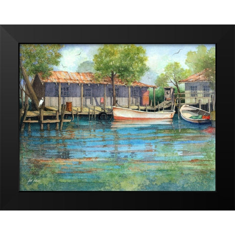 Swamp Life Black Modern Wood Framed Art Print by Rizzo, Gene