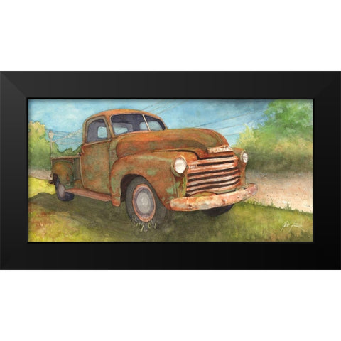 Crusty Chevy Black Modern Wood Framed Art Print by Rizzo, Gene