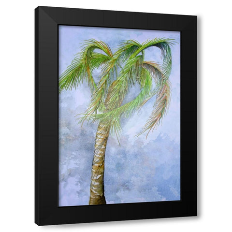 Gusty Black Modern Wood Framed Art Print with Double Matting by Rizzo, Gene