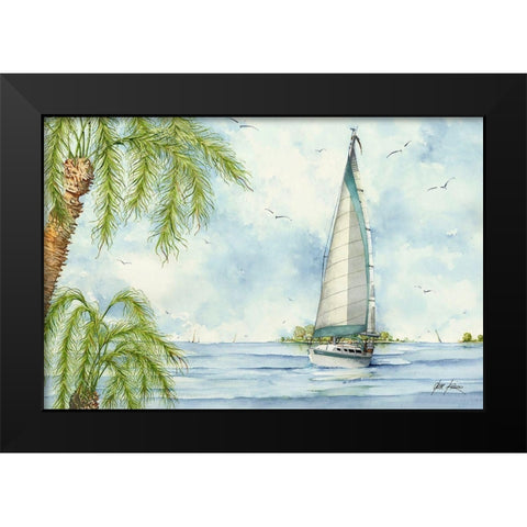 Tranquility Black Modern Wood Framed Art Print by Rizzo, Gene