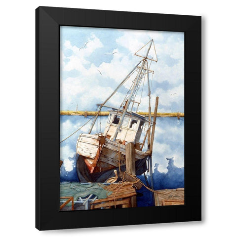 Forgotten Legacy Black Modern Wood Framed Art Print with Double Matting by Rizzo, Gene