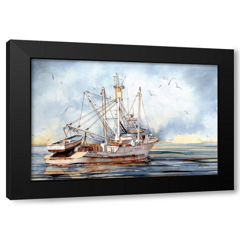 Homeward Bound Black Modern Wood Framed Art Print by Rizzo, Gene