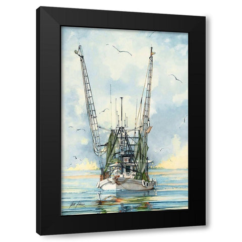 The Classic Black Modern Wood Framed Art Print with Double Matting by Rizzo, Gene