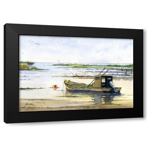 The Shallows Black Modern Wood Framed Art Print with Double Matting by Rizzo, Gene