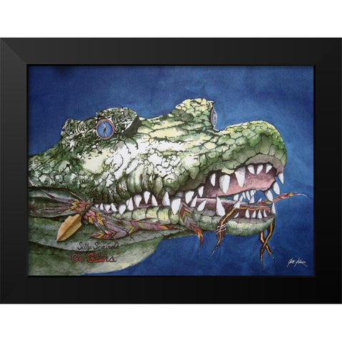 Silly Seminole Black Modern Wood Framed Art Print by Rizzo, Gene