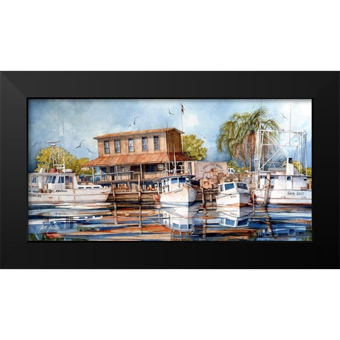 All Tied Up - Panorama Black Modern Wood Framed Art Print by Rizzo, Gene