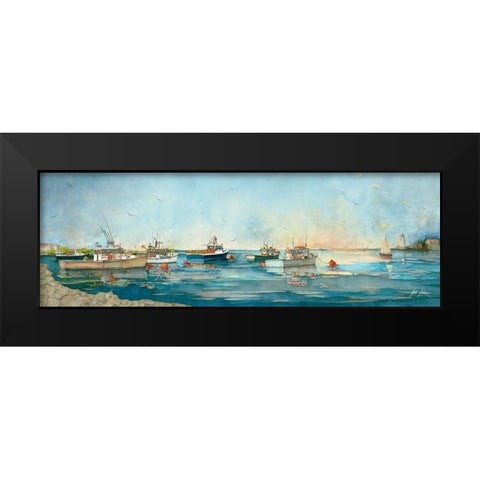 Portsmouth Harbor Black Modern Wood Framed Art Print by Rizzo, Gene