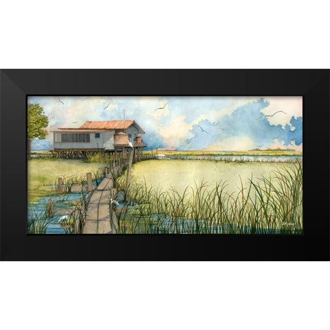 Pathway To Paradise Black Modern Wood Framed Art Print by Rizzo, Gene