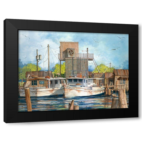 The Old Icehouse Black Modern Wood Framed Art Print by Rizzo, Gene
