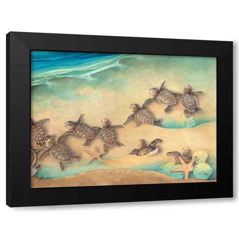 Out To Sea Black Modern Wood Framed Art Print with Double Matting by Rizzo, Gene