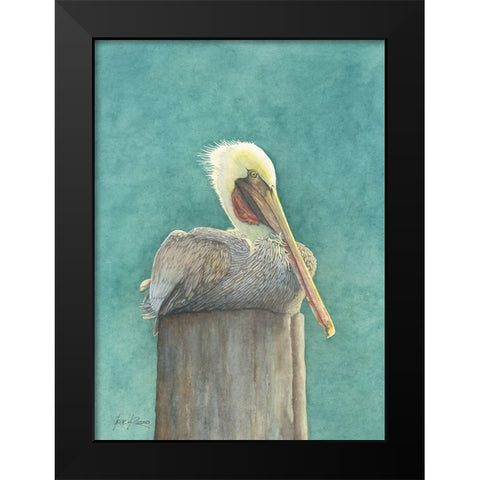 Basking in the Sun Black Modern Wood Framed Art Print by Rizzo, Gene