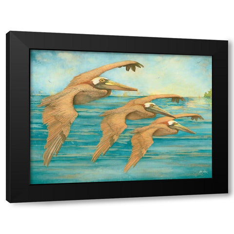 Crusin Black Modern Wood Framed Art Print with Double Matting by Rizzo, Gene