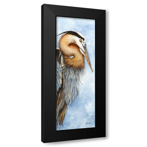 Hey, Back Away From My Fish Black Modern Wood Framed Art Print with Double Matting by Rizzo, Gene