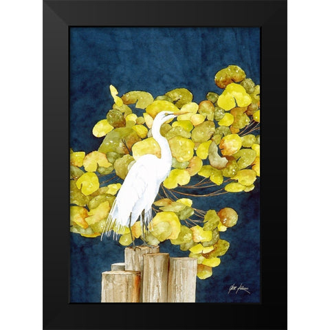 Henrietta Black Modern Wood Framed Art Print by Rizzo, Gene