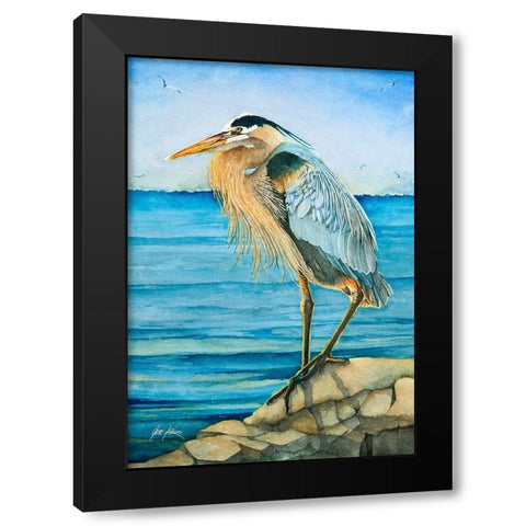 The Guardian Black Modern Wood Framed Art Print with Double Matting by Rizzo, Gene