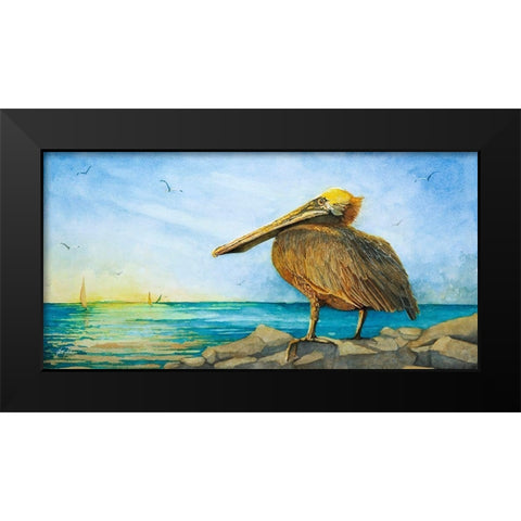 The Sentry Black Modern Wood Framed Art Print by Rizzo, Gene