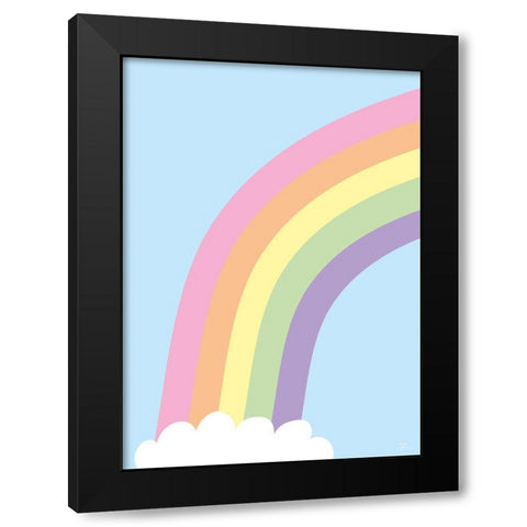 Above the Clouds Black Modern Wood Framed Art Print with Double Matting by Hollie, Jasmine