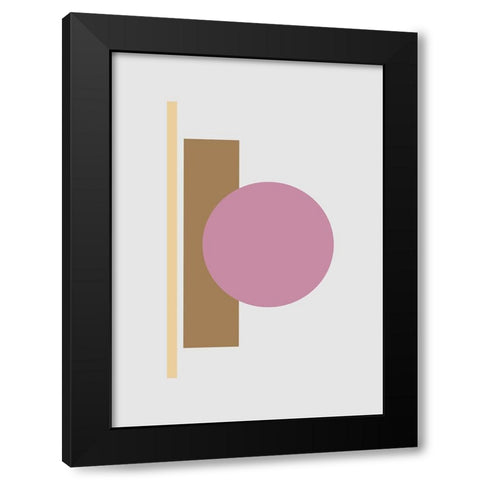 Balance No.1 Black Modern Wood Framed Art Print with Double Matting by Ratcliffe, Tiffany