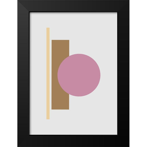 Balance No.1 Black Modern Wood Framed Art Print by Ratcliffe, Tiffany