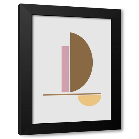Balance No.3 Black Modern Wood Framed Art Print by Ratcliffe, Tiffany
