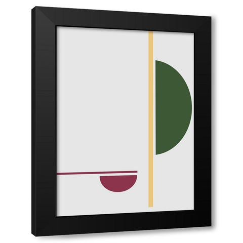 Balance No.4 Black Modern Wood Framed Art Print with Double Matting by Ratcliffe, Tiffany
