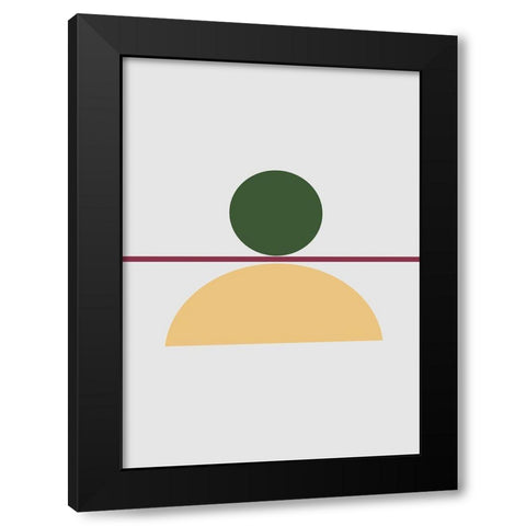 Balance No.5 Black Modern Wood Framed Art Print by Ratcliffe, Tiffany