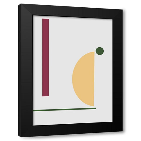 Balance No.6 Black Modern Wood Framed Art Print with Double Matting by Ratcliffe, Tiffany