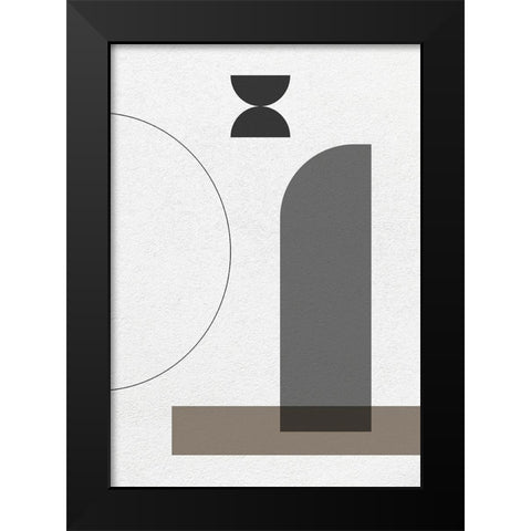 Catalyst No.2 Black Modern Wood Framed Art Print by Ratcliffe, Tiffany